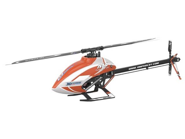 M4 RC 3D vrtulník s motorem Kit (oranžový) +tričko