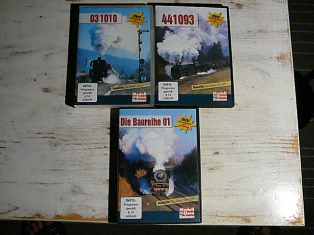 3 x DVD Modelleisenbahner (lok. DR ř. 01,03 a 44)