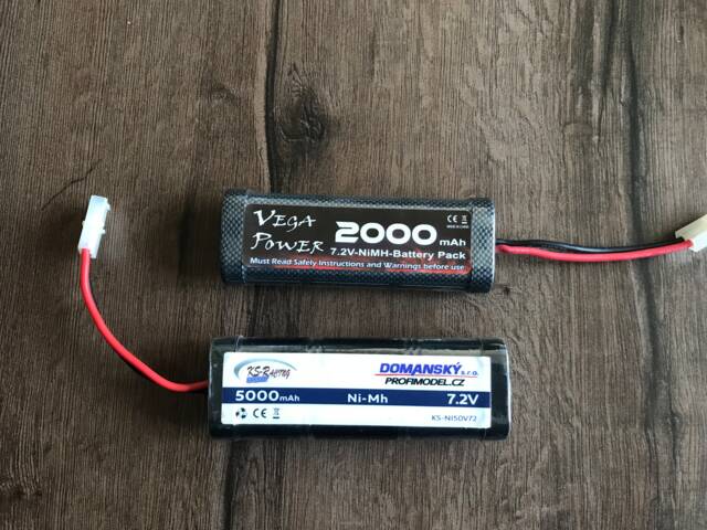 Baterie Ni-Mh 5000mAh a 2000mAh