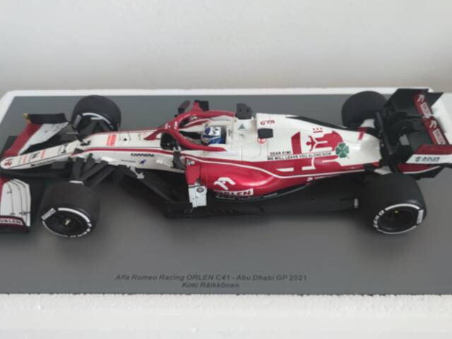 F1 Alfa Romeo C41 Kimi Abu Dhabi 2021 1:18 Spark
