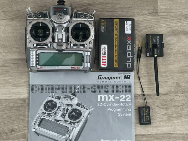 Graupner MX 22 a VF modul 2,4Ghz - přijímač Jetti