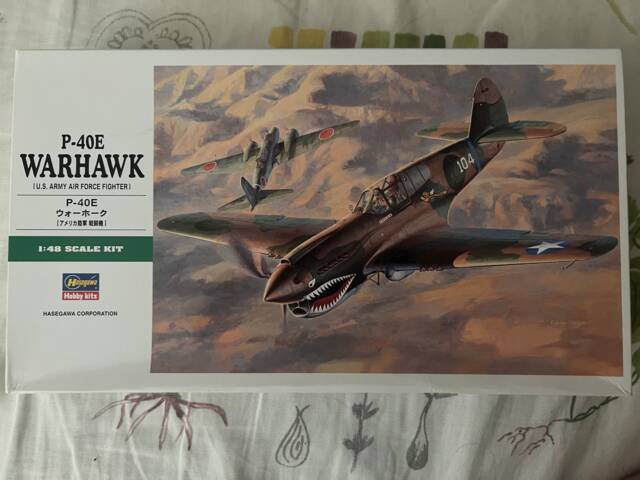 HASEGAWA P-40E WARHAWK + resin kokpit,výškovky atd
