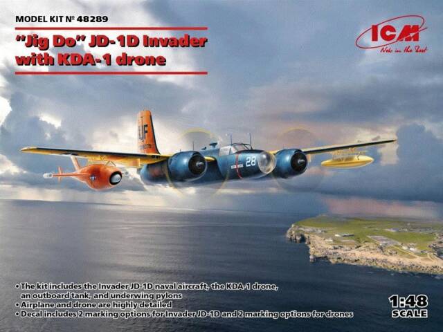 ICM 1/48 JD-1D Invader with KDA drone (48289)