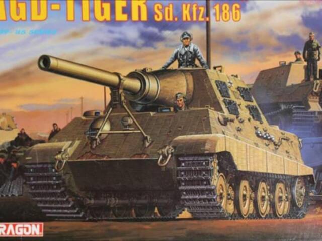 Jagdtiger 1/35 Dragon + soustružený kanon