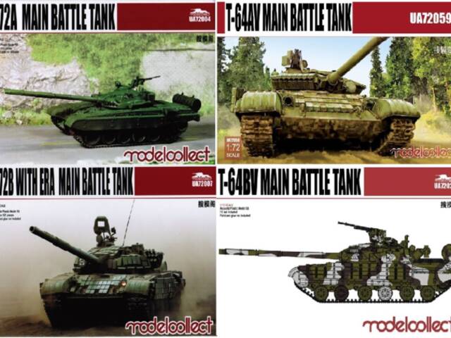 Kúpim T-64 a T-72 v 1/72 od Modelcollectu