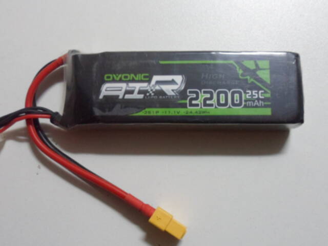 LI PO baterie OVONIC 2200mAh  3SP1 11,1V  25C
