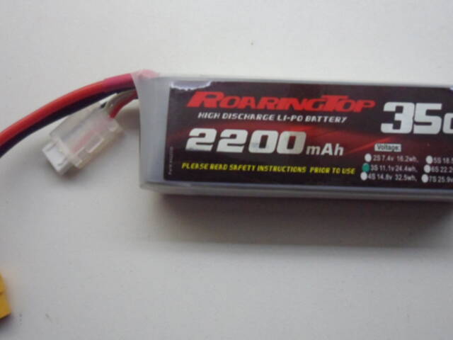 LI PO baterie ROARING TOP 2200mAh  3S1P  11,1V 35C