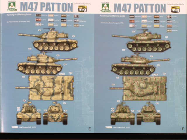 M 47 Patton dekaly.