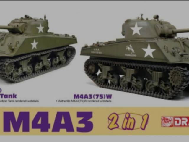 Model tanku Sherman M4A3 1/6
