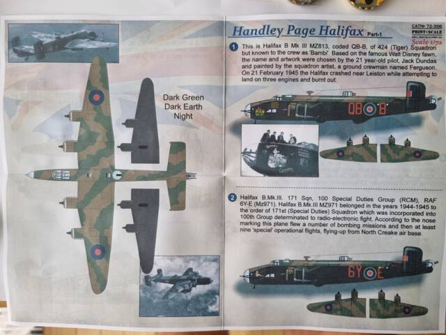 Obtisky na Halifax B Mk. III