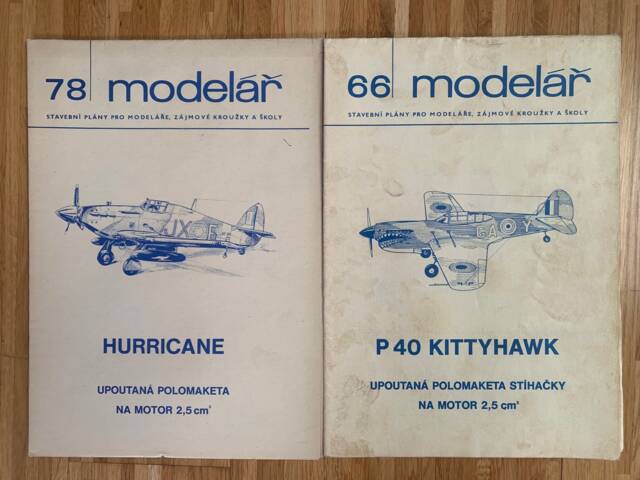 plánky Modelář - Hurricane, Kittyhawk