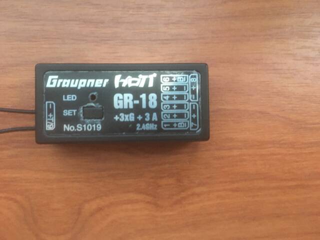 Přijímač Graupner Hott GR18 + 3xG + 3A