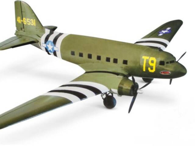 RC model C-47 Skytrain z EPP, může být i poškozený