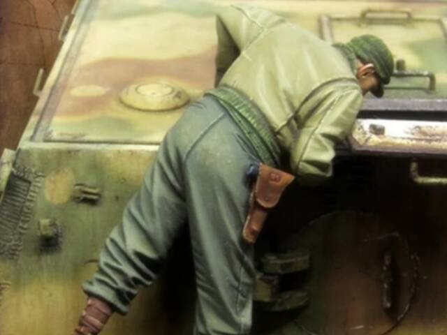 Rezinová figurka (US) vojáka 2.sv. války (1:35)