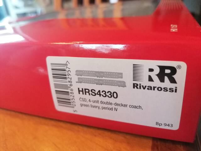 Rivarossi 4 dílna dvoupatrová souprava HRS4330 HO