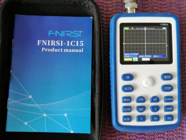 Ruční osciloskop FNIRSI-1C15 110MHz