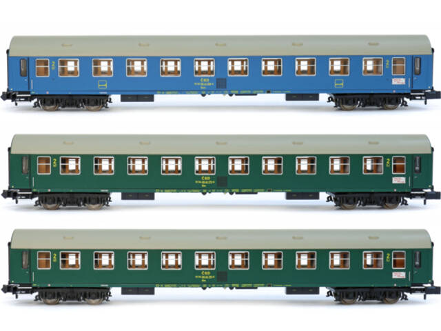 Set 3 ks Y vozů ČSD Balt Orient (Minitrix)