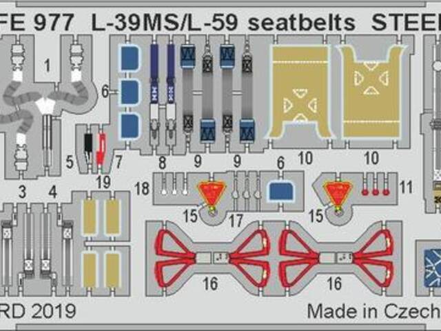 L-39MS/ L-59 seatbelts STEEL 1/48