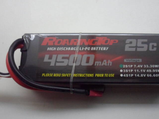 LI PO baterie ROARING TOP 4500mAh  2S1P  7,4V  25C