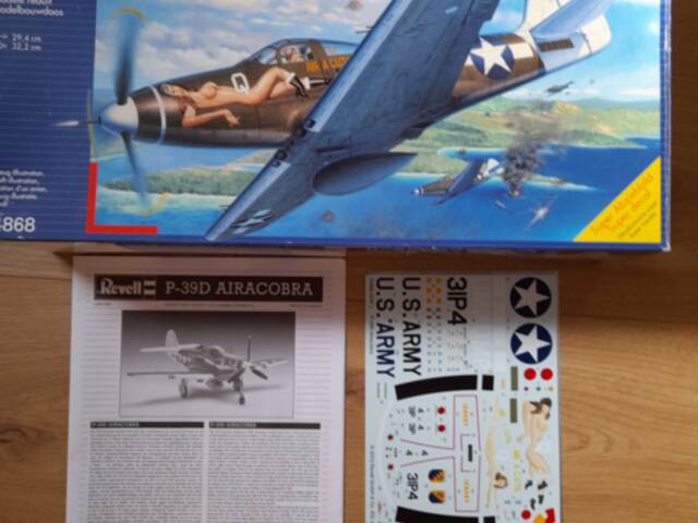 P-39D   Krabice, návod a obtisky