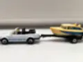 Matchbox set - Ford Escort Cabrio + přívěs se člun