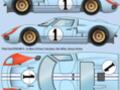 Obtisky Ford GT40 Le Mans 1966