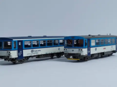 Roco 810 472-1 s příp. vozem Najbrt ČD, HO, analog