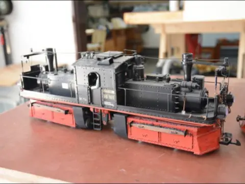 model parní lokomotivy 99.161 velikosti G
